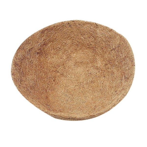 Unbranded Plant Based Round Balcony Hanging Bonsai Basket Liner Coconut Shell Flower Pot Planter (2-Piece)