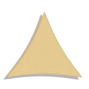 16 ft. x 16 ft. Sand Triangle Heavy Weight Sun Shade Sail, 95% UV Blockage, Patio and Pool Cover