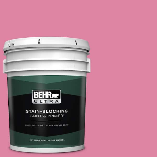 BEHR ULTRA 5 gal. Home Decorators Collection #HDC-MD-10A Sweet Chrysanthemum Semi-Gloss Enamel Exterior Paint & Primer