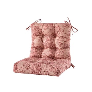 Outdoor Cushions Dinning Chair Cushions with back Wicker Tufted Pillow for Patio Furniture in Date Red