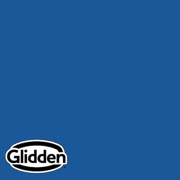 Glidden Essentials 5 gal. PPG1242-7 Suddenly Sapphire Semi-Gloss Exterior Paint
