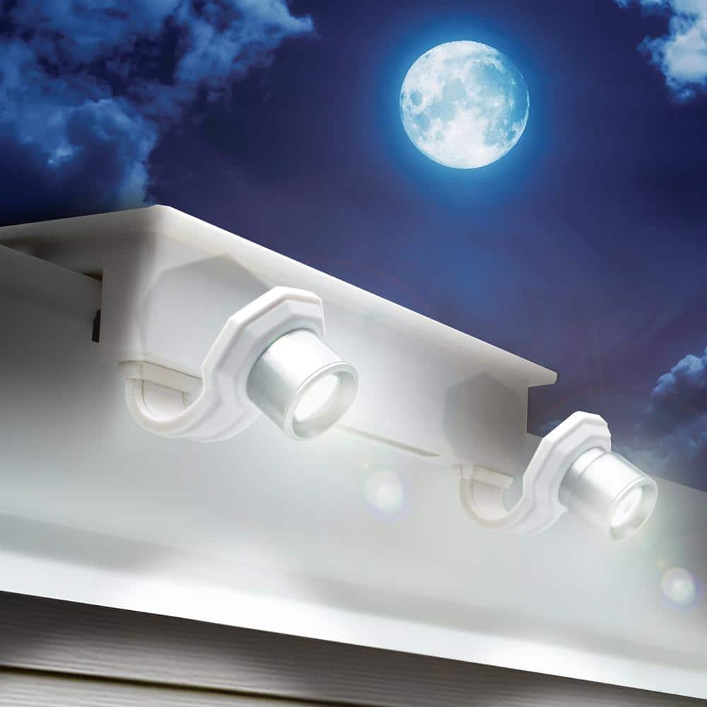 EZ Home White Solar LED Security Flood Light