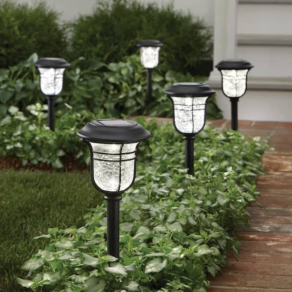 Luminar Outdoor 10 in. Solar LED Copper Finish Pathway Lights, 10-Pack -  Yahoo Shopping