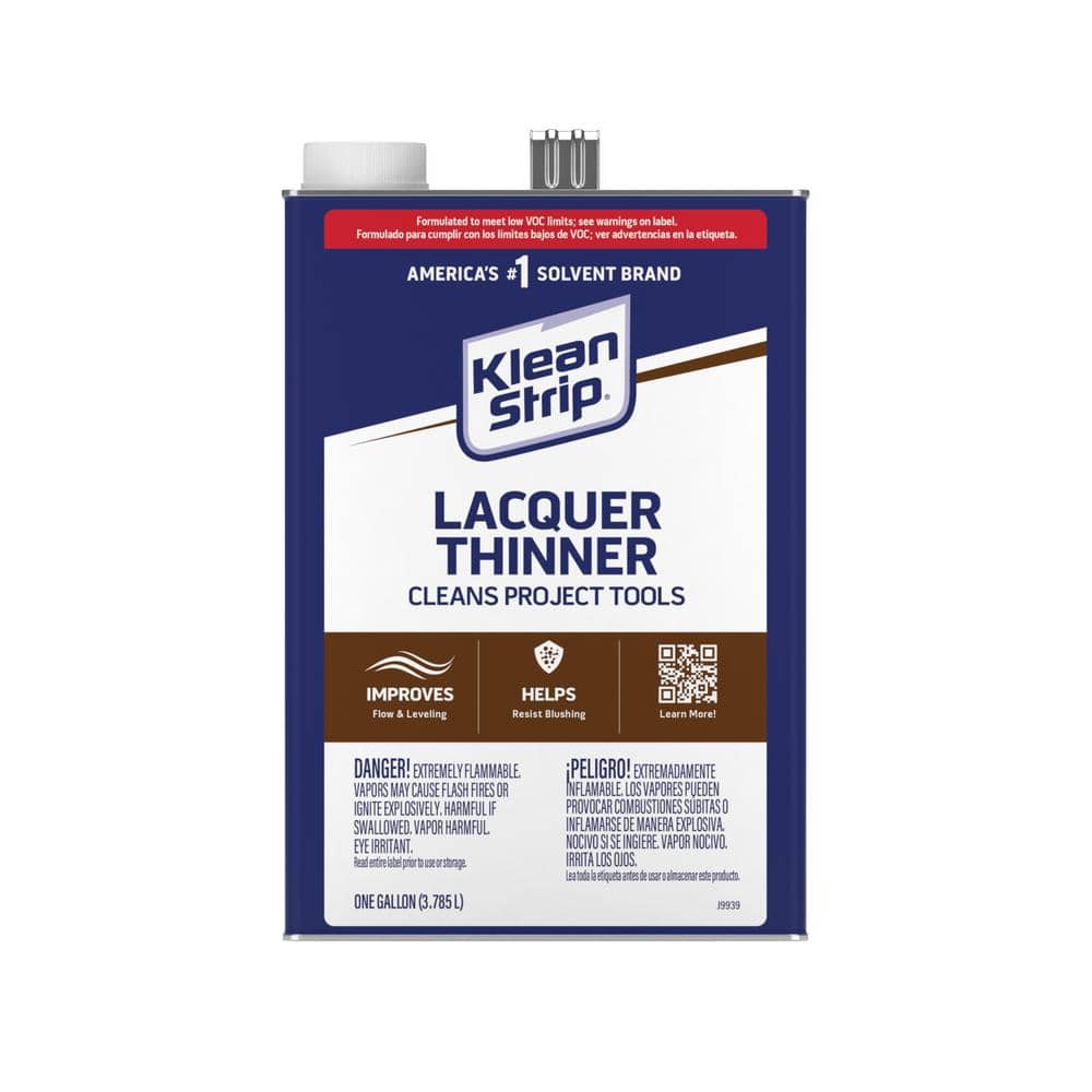 Klean Strip Lacquer Thinner Fast Drying Highly Desirable for Woodworking  Excellent Cleaner Degreaser Cost Effective Now Comes with Chemical  Resistant