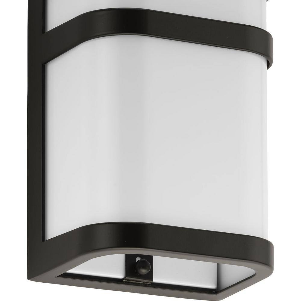 Architectural Bronze LED Outdoor Wall Lantern with Acrylic Shade