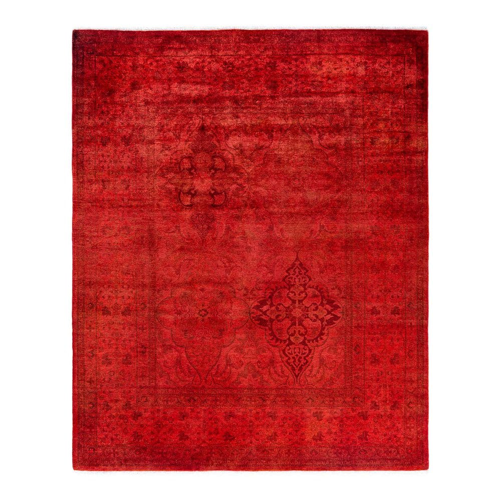 Overdyed Orange 5 ft. x 8 ft. Solid Wool Indoor Area Rug price history on PriceWatchPro