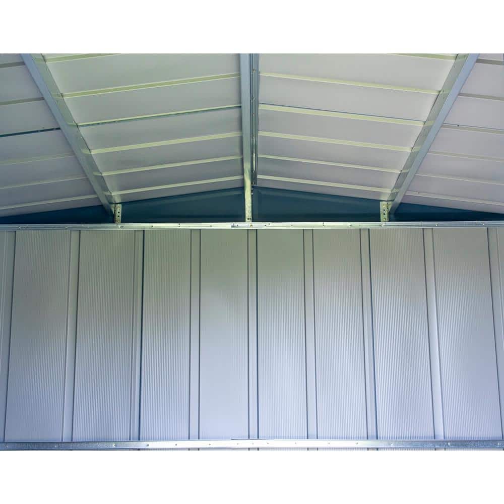 Classic 10' x 12' Blue Grey Galvanized Steel Storage Shed