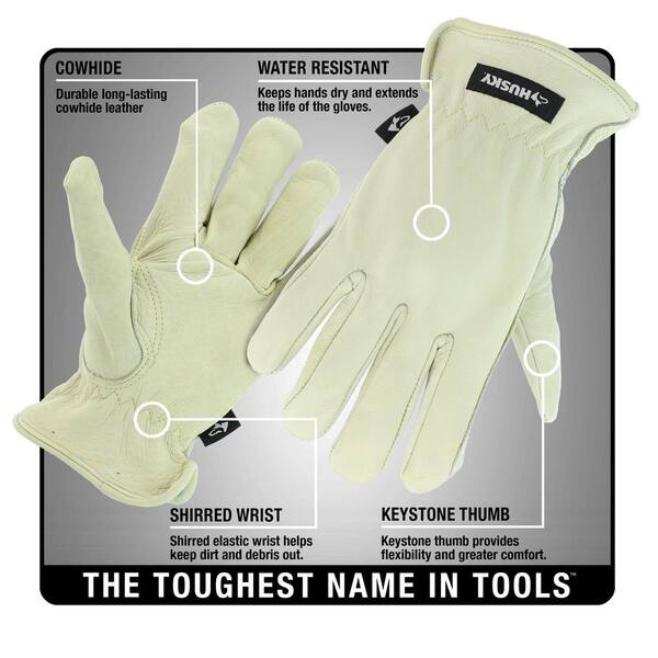 DEERSKIN WORK GLOVES Non-lined Keystone Thumb Tough Basic Work Gloves Pair 