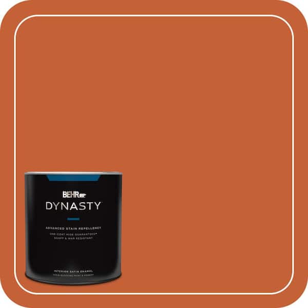 BEHR DYNASTY 1 qt. #T18-02 Civara Satin Enamel Interior Stain-Blocking Paint and Primer