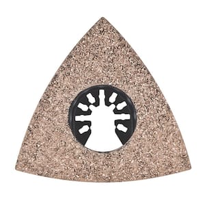Universal 3-1/8 in. Quick-Fit Triangular Carbide Grit Oscillating Quick-Release Rasp