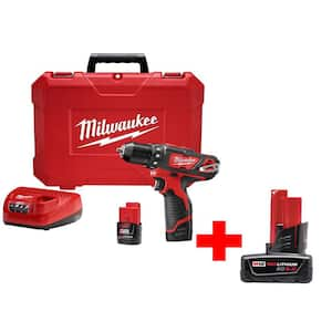 M12 12-Volt Lithium-Ion 3/8 in. Cordless Drill/Driver Kit with M12 6.0Ah Battery