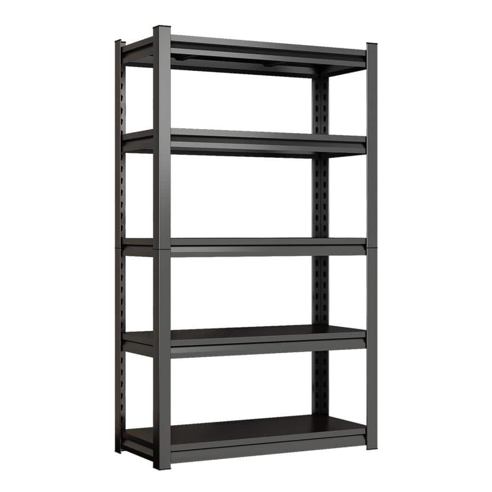 5-Shelf Steel Adjustable Garage Storage Shelving Unit in Black (40 in. W x 71 in. H x 14 in. D) price history on PriceWatchPro