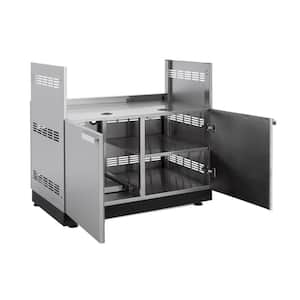 Stainless Steel 36 in. W x 34.75 in. H x 23 in. D Insert Gas Grill Outdoor Kitchen Cabinet