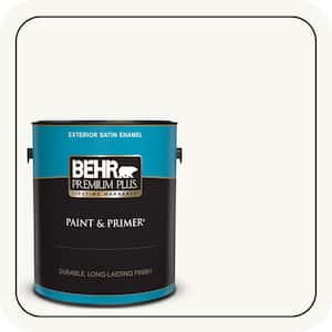 1 gal. #PPU18-06 Ultra Pure White Satin Enamel Exterior Paint & Primer