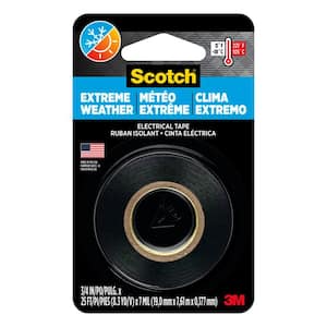 Cold Weather 3/4 in. x 25 ft. Electrical Tape, Black