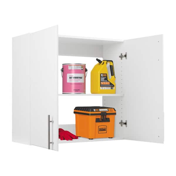 Composite Wall Mounted Garage Cabinet in White (32 in. W x 30 in. H x 12 in. D)