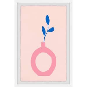 "Pink Cutout Vase" by Marmont Hill Framed Nature Art Print 45 in. x 30 in.