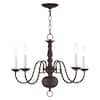 Livex Lighting Williamsburgh 5 Light Bronze Chandelier 5005-07 - The ...