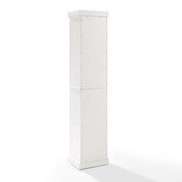 Crosley seaside deals tall linen cabinet