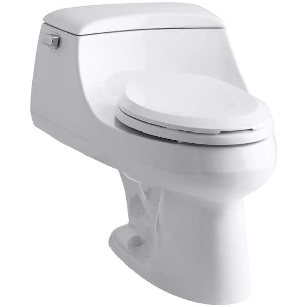 KOHLER San Raphael 1-piece 1.6 GPF Single Flush Elongated Toilet in White