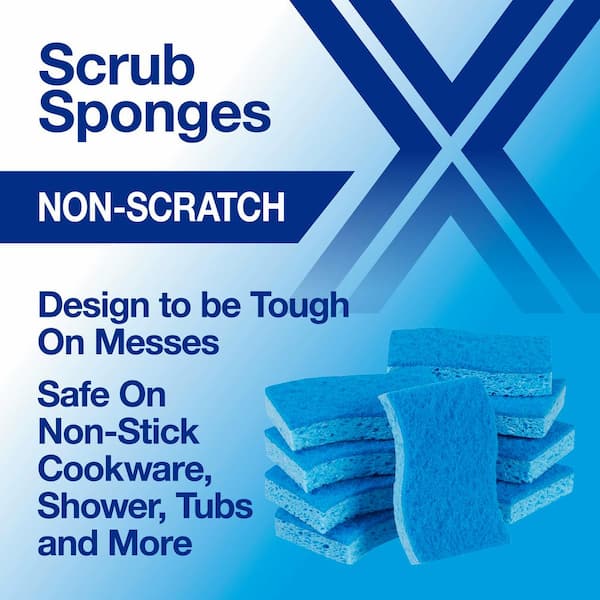 Non Scratch Scrub Sponges (9-Pack)