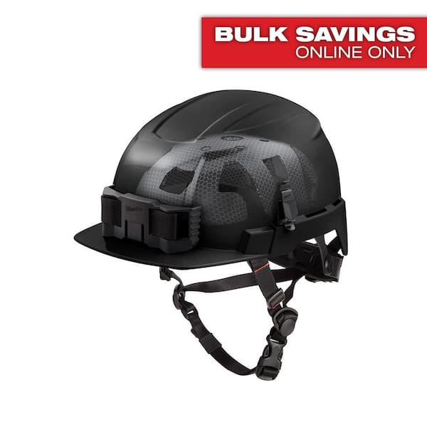 Milwaukee BOLT Black Type 2 Class E Front Brim Non-Vented Safety Helmet with IMPACT-ARMOR Liner