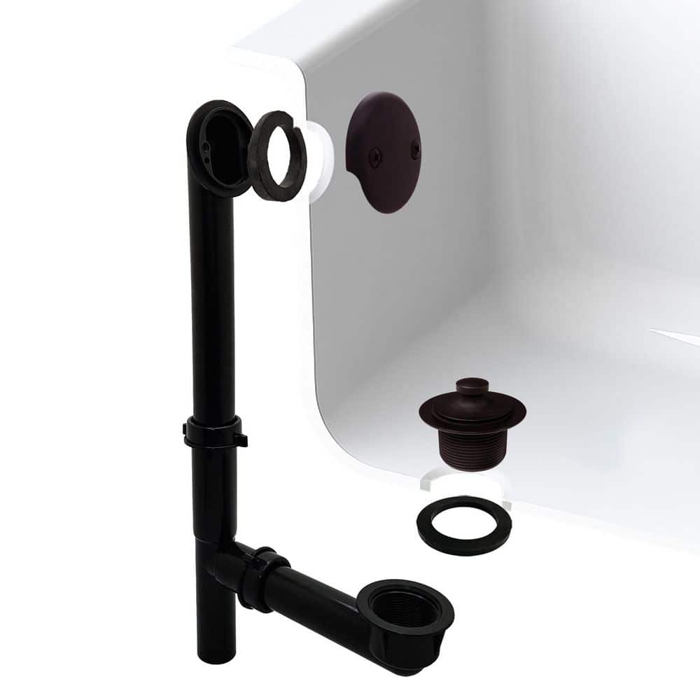 Lift and Turn Black Poly Adjustable Drain Assembly, Oil Rubbed Bronze price history on PriceWatchPro