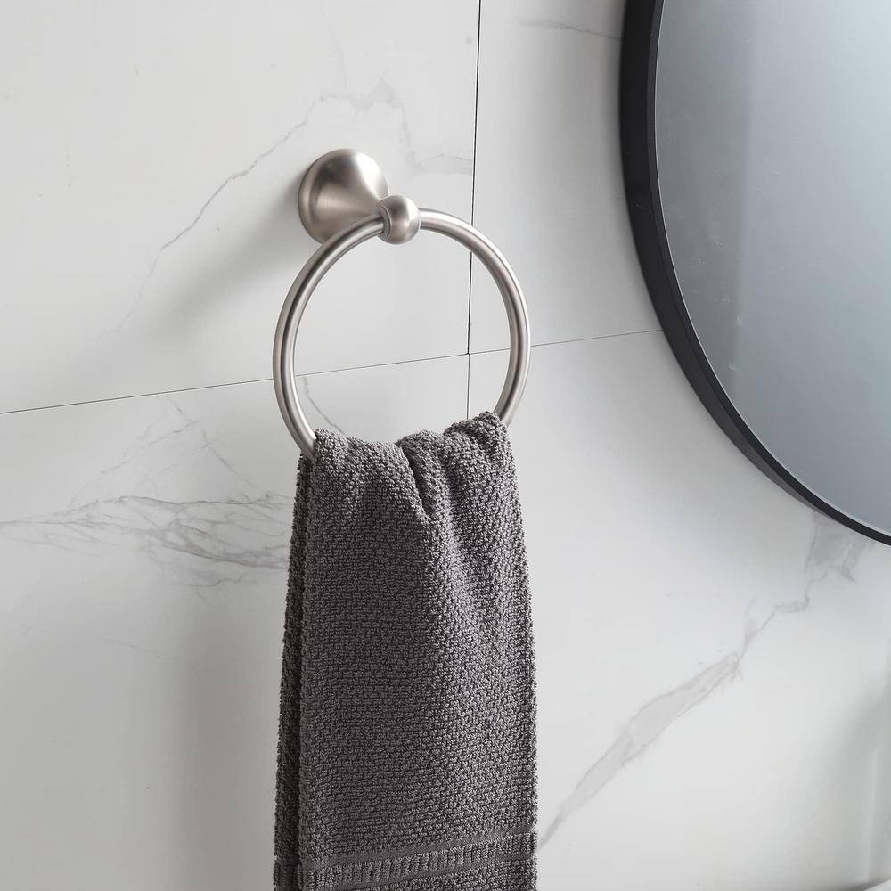 Brushed Nickel 24" Wall Mounted Towel Bar Set