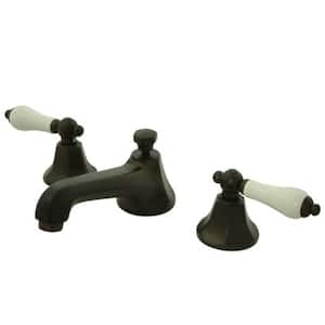 8 in. Widespread 2-Handle Mid-Arc Bathroom Faucet in Oil Rubbed Bronze