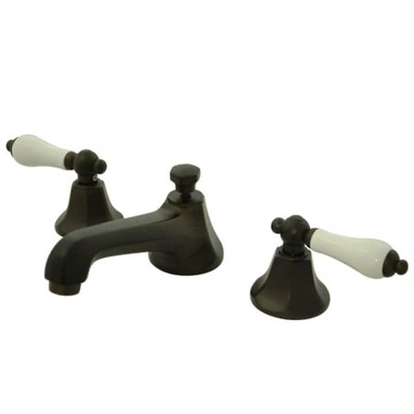 Kingston Brass 8 in. Widespread 2-Handle Mid-Arc Bathroom Faucet in Oil Rubbed Bronze