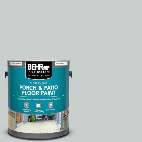 BEHR PREMIUM 1 gal. #720E-2 Light French Gray Gloss Enamel Interior/Exterior Porch and Patio Floor Paint