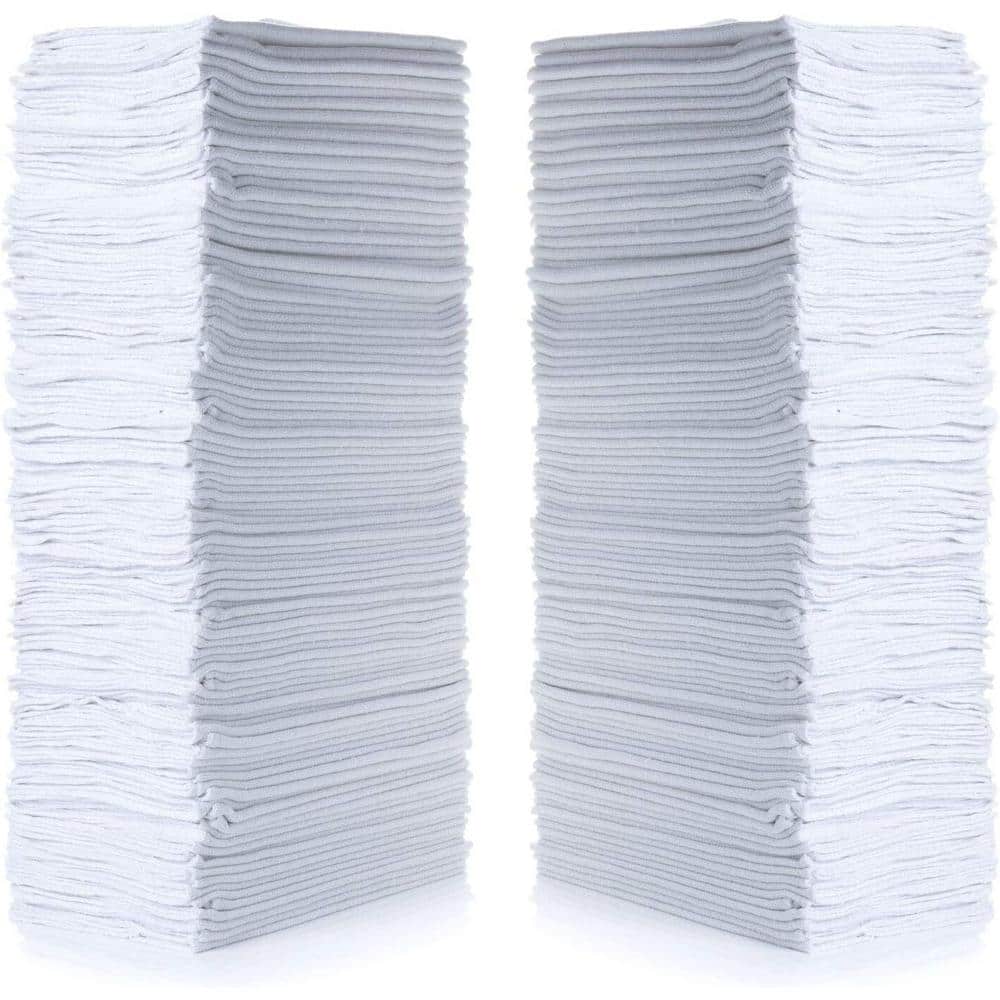 Brawny Industrial Lightweight Shop Towel, 9 1/10 x 12 1/2, White, 200/Box