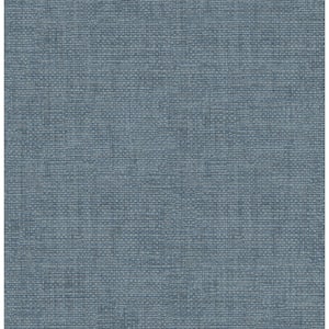 Twine Blue Grass Weave NAVY Wallpaper Sample