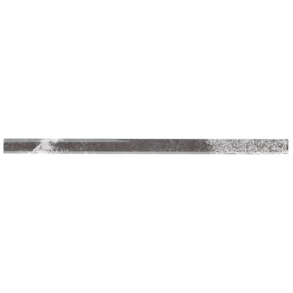 Mandalay Antracite Gray 0.59 in. x 11.81 in. Polished Ceramic Bullnose Tile Trim