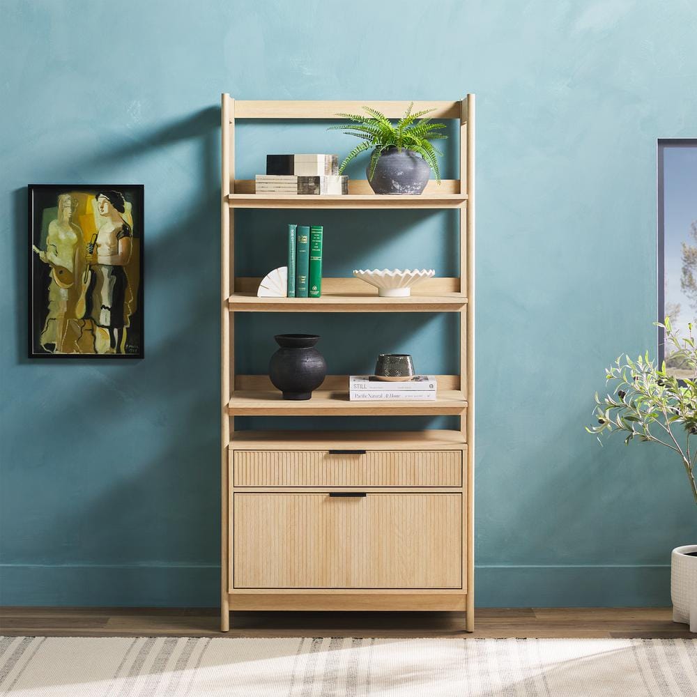 Walker Edison Furniture Company Modern 70 in. Tall Coastal Walker Edison Furniture Company Modern 70 in. Tall Coastal