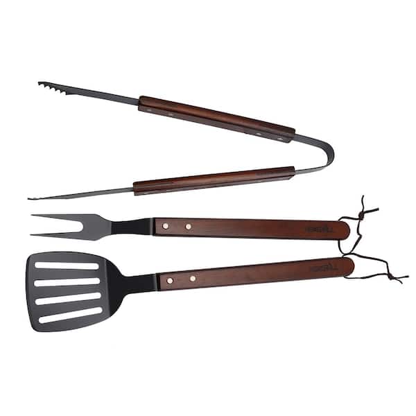 Wood-Handled 9-Piece Barbecue Tool Set + Reviews