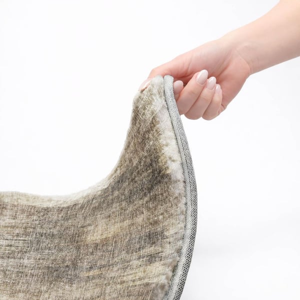 Dream Shag Premium Machine Washable Abstract ADS567 Taupe 9 ft. x 12 ft. Area Rug