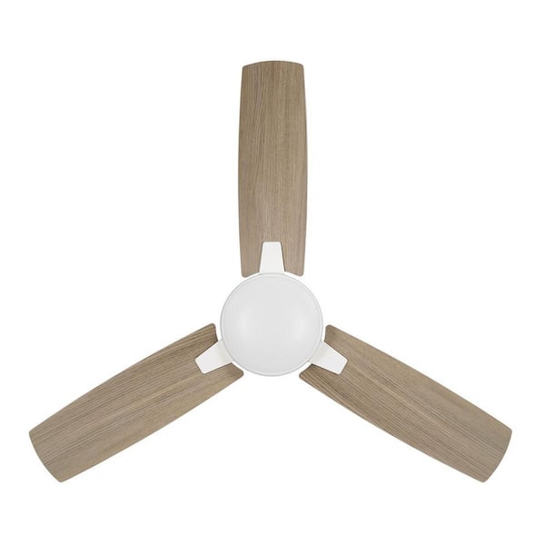 Hampton Bay Bellport 42 in. Matte White Flush Mount Standard