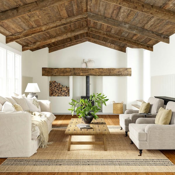 Meadow Striped Jute Natural 4 ft. x 6 ft. Area Rug