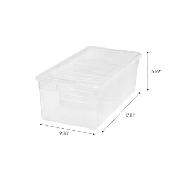 17 Qt. Divided Storage Box in Clear