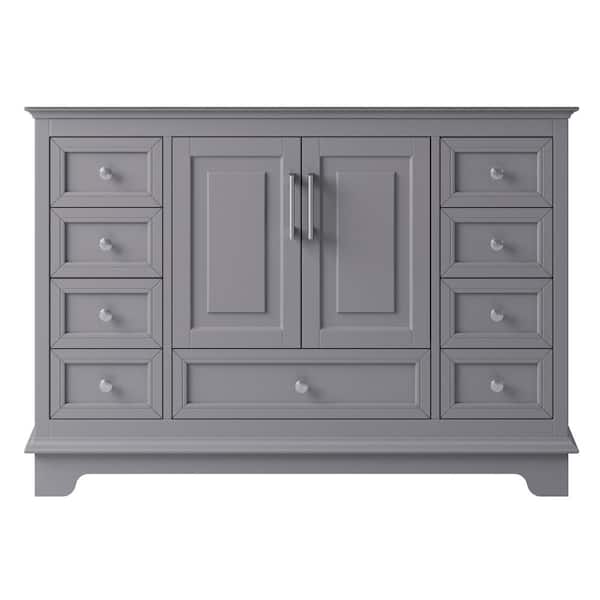 Exclusive Heritage McAuley 45.9 in. W x 20.94 in. D x 32.68 in. H Bath Vanity Cabinet Only in Taupe Grey