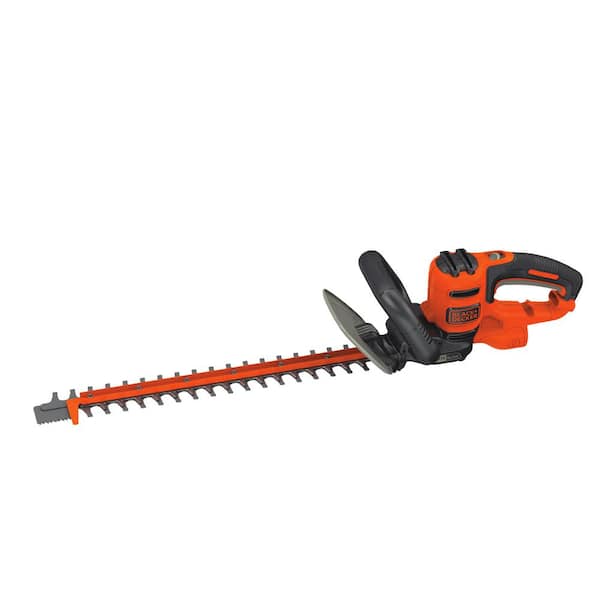 BLACK+DECKER 20 in. 3.8 AMP Corded Dual Action Electric Hedge Trimmer with Saw Blade Tip
