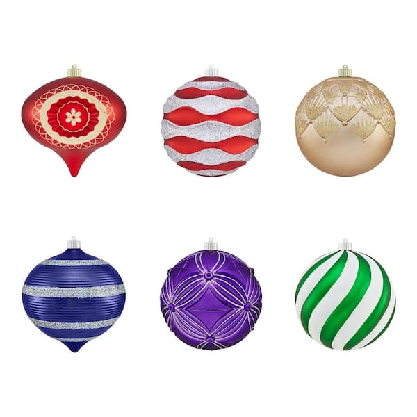 Home Accents Holiday 8 in. Multi Color Shatterproof Ornament
