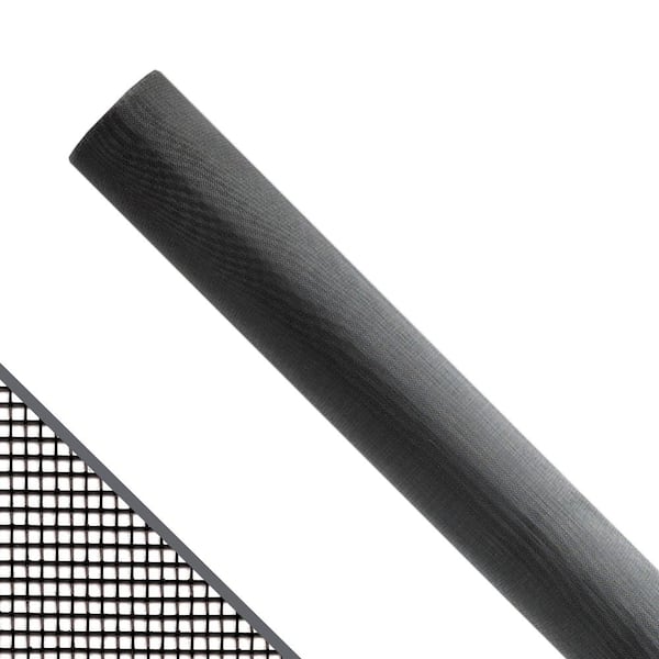 72 in. x 100 ft. Black Aluminum Screen Roll for Windows and Door