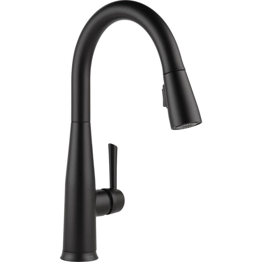 Matte Black Stainless Steel Pull-Down Kitchen Faucet