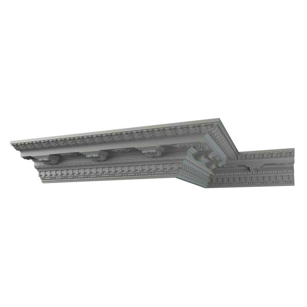 Leighton 96" Gray Polyurethane Crown Moulding