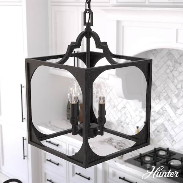 Highland Hill 4-Light Rustic Iron Island Pendant Light Dining Room Light