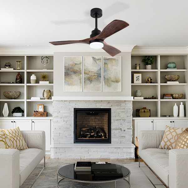 ycwdcz Smart Ceiling Fans with Lights, 42 Low Profile Flush