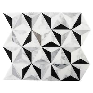 Ivy Hill Tile Infinite Thassos 5 in. x 0.39 in. Polished Marble Floor ...