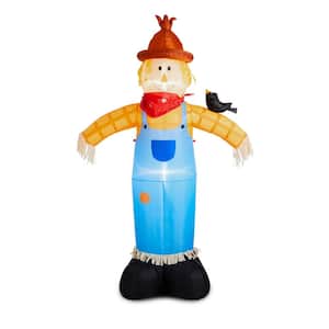 9 ft. Fall Lighted Inflatable Scarecrow Decor